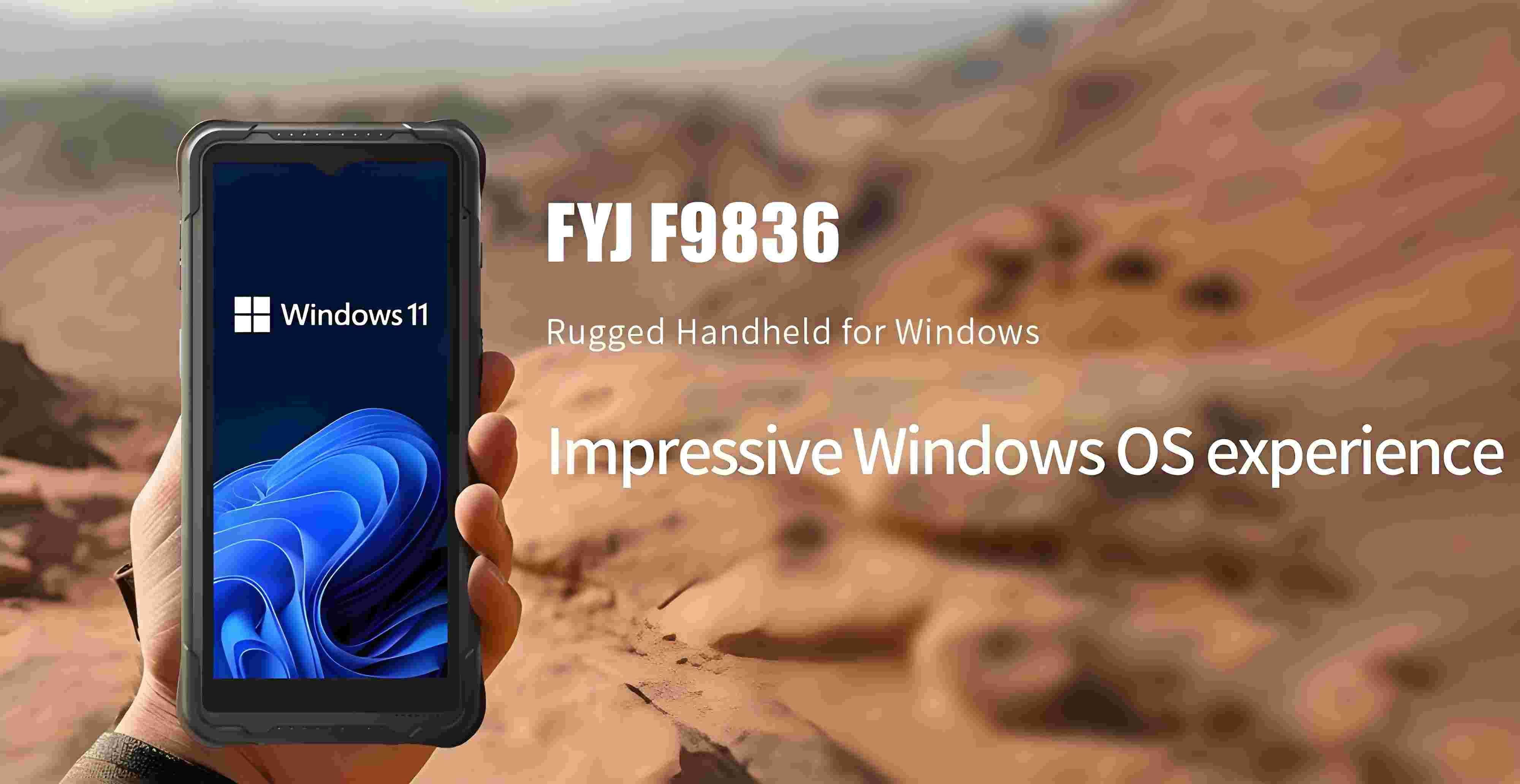 Windows handheld terminal with 1D/2D scanner