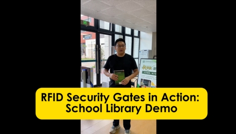 Library Self-Service Revolution! See How RFID Security Gates & Self-Checkout Work in 30 Seconds.