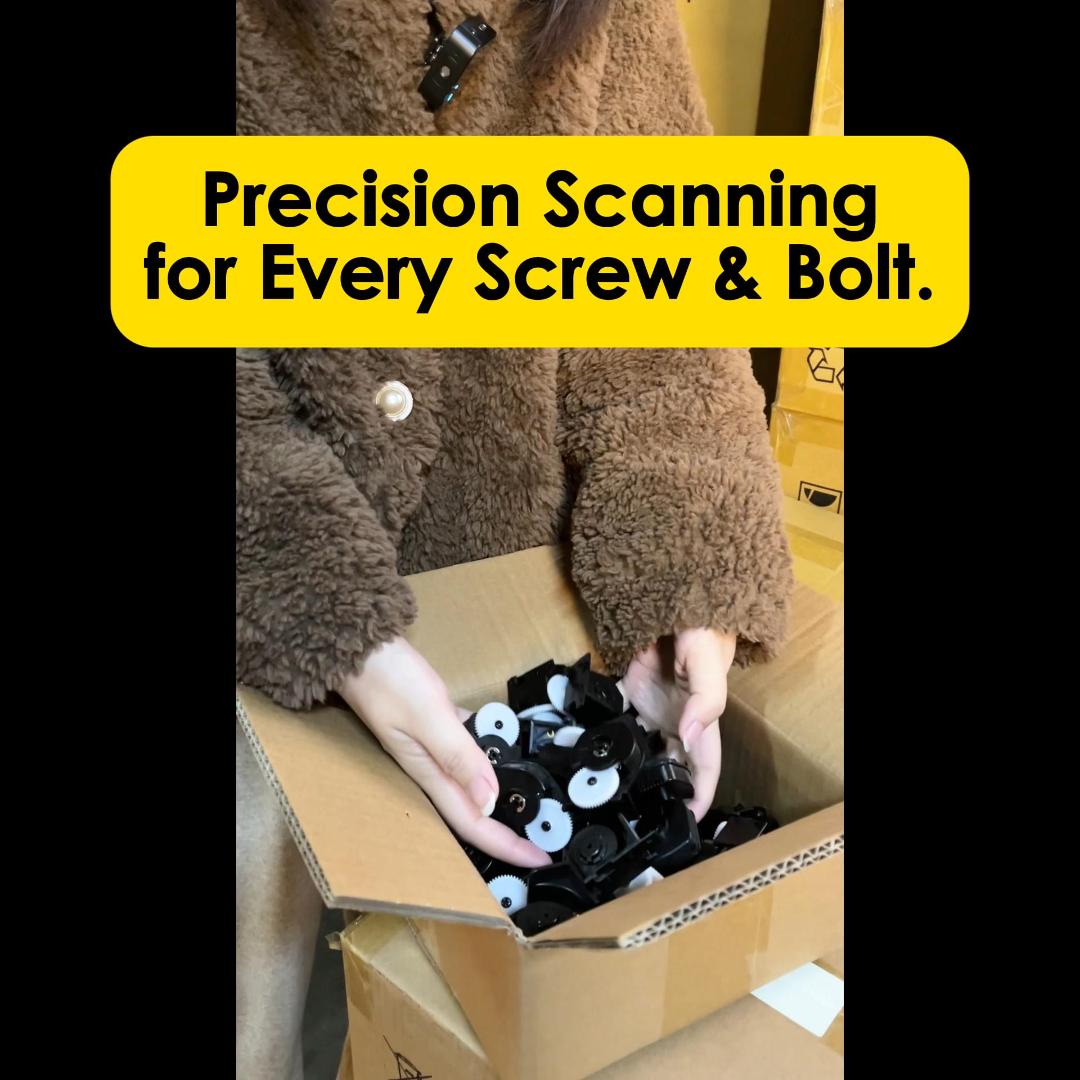 Stop Guessing. Start Scanning for tiny parts—screws, components, and raw materials management