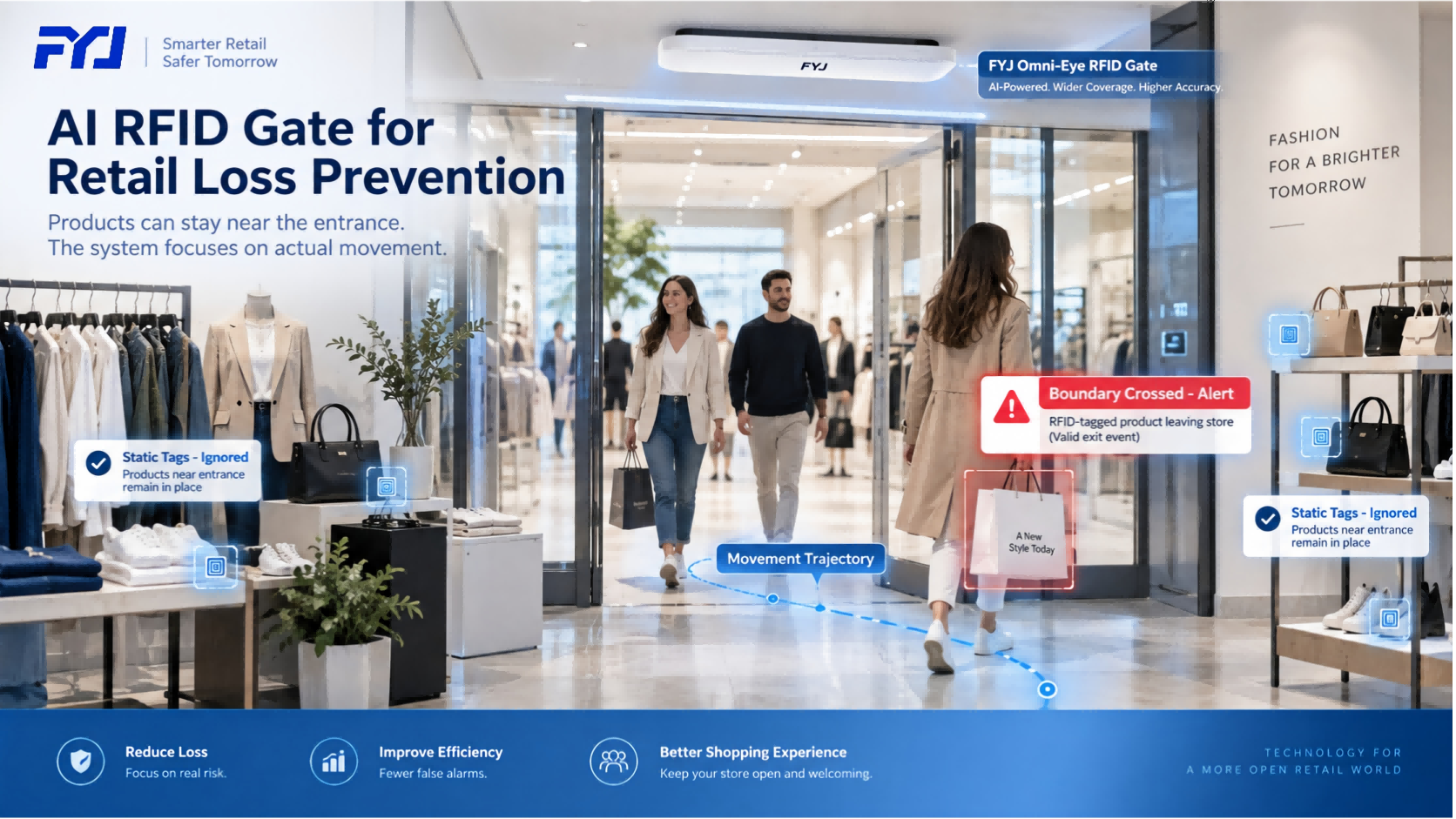AI RFID Gates Are Changing Retail Loss Prevention: How FYJ Omni-Eye Improves Entry and Exit Recognition