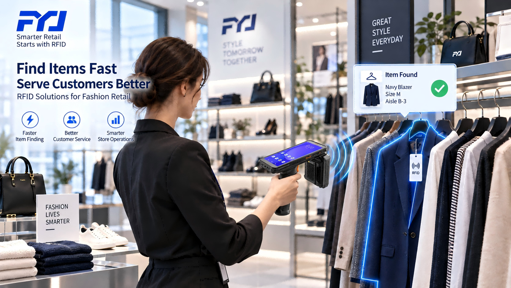 RFID for Fashion Retail: How Clothing Stores Can Improve Inventory, Checkout, Product Finding and Loss Prevention