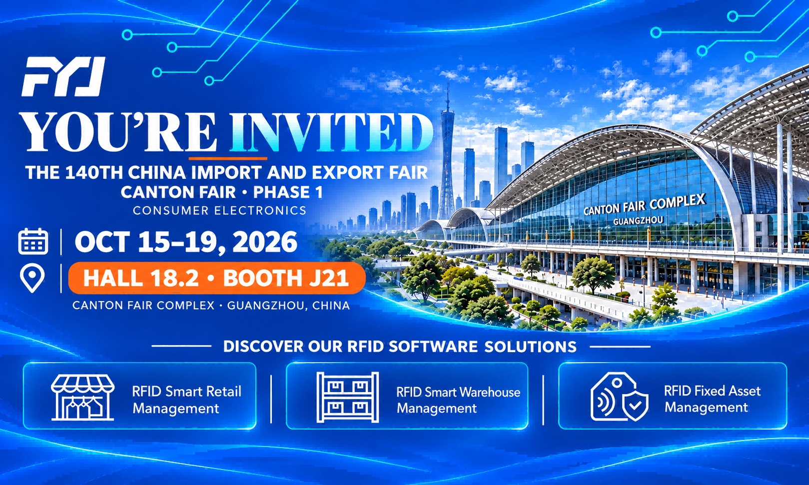Meet FYJ at the 140th Canton Fair 2026: RFID Retail, Warehouse & Asset Management Solutions